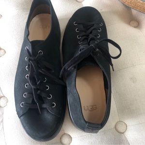 NEW MENS UGG Pismo Sneaker Low In Black TNL Nubuck Leather